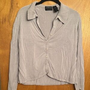 Light Gray Button-Up Shirt